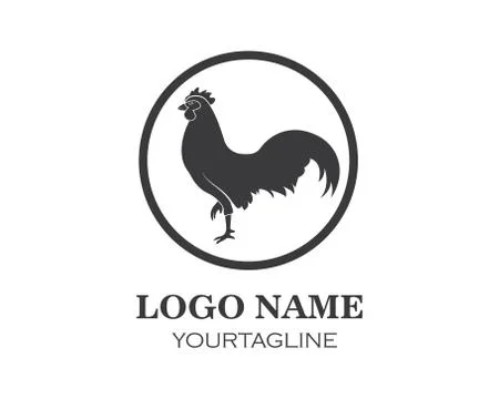 Rooster logo vector illustration template Stock Illustration