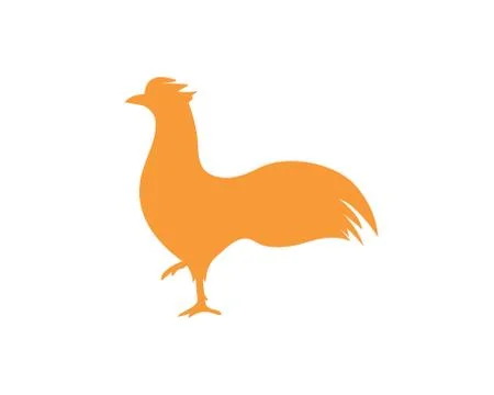 Rooster logo vector illustration template Illustrazione stock