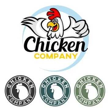 Rooster Mascot logo Illustrazione stock