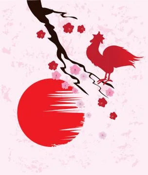 Rooster New Year イラスト素材