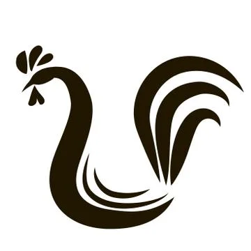 Rooster or cock. Stock Illustration