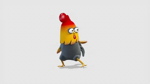 Rooster silly dancing 库存影片 163295897