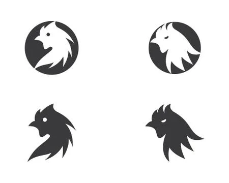 Rooster vector icon Stock Illustration