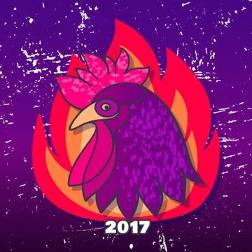 Rooster vector illustration Stock Illustration