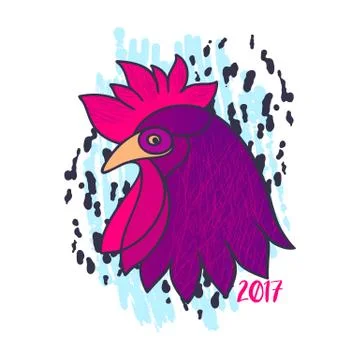 Rooster vector illustration Stock Illustration