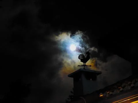 Rooster weather vane Stock Photos