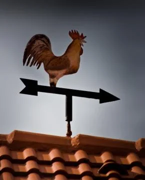 Rooster weathervane Stock Photos