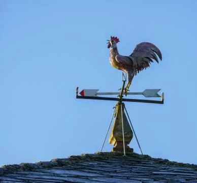 Rooster weathervane Stock Photos
