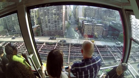 Roosvelt Island Tramway 3 Video stock 76685988
