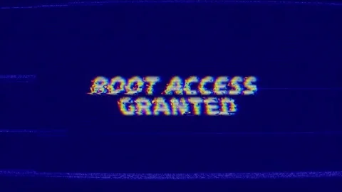 ROOT ACCESS GRANTED Retro Text Intro Effects Stock Footage 328198971