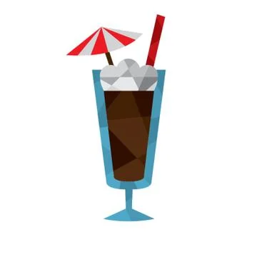 Root beer float Illustrazione stock