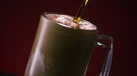 Root Beer Float Pour Stock Footage 63673615