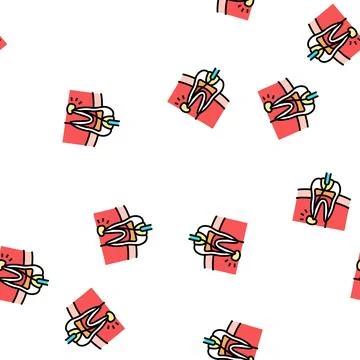 Root canal treatment vector seamless pattern イラスト素材