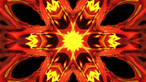 Root Chakra Healing Loop – Red Glowing Mandala, Energy Animation, 60s Stock Footage 304756269