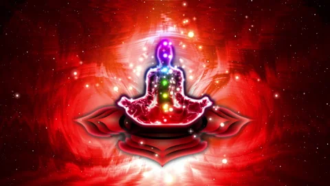 Root Chakra Meditation, controlling and activating the root chakra Stock-Footage 159772443