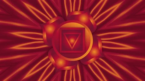 Root Chakra Symbol Animated 스톡 동영상 140627334