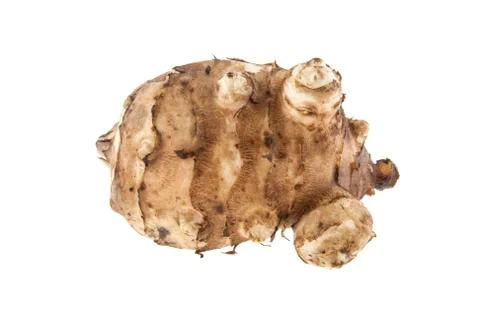 Root of Jerusalem artichoke isolated on white background Stock Photos
