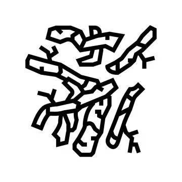 Root plant line icon vector illustration Stock Illustration