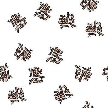 Root plant vector seamless pattern Stock Illustration