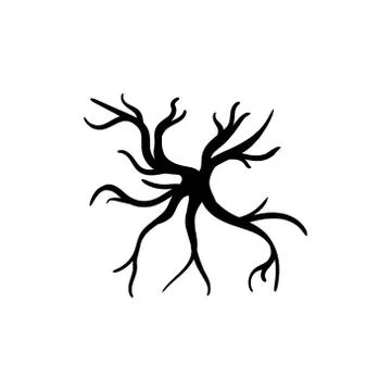 Root silhouette vector graphic design illustration Stock Illustration