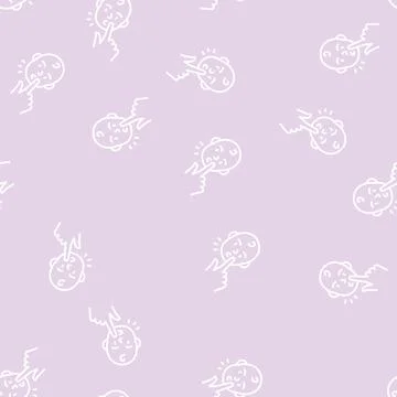 Rooting reflex line seamless pattern Stock Illustration