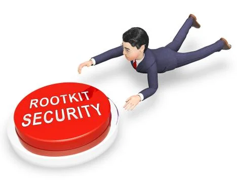 Rootkit Security Data Hacking Protection 3d Rendering Stock Illustration