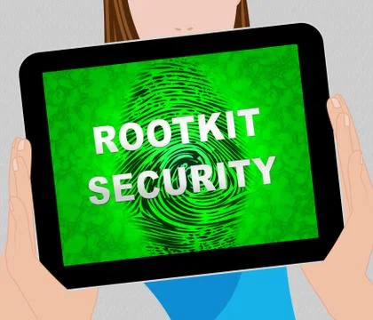 Rootkit Security Data Hacking Protection 2d Illustration 스톡 일러스트