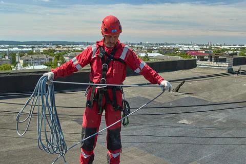 Rope access 스톡 사진