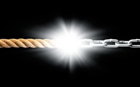 Rope and chain Stock Photos