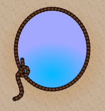 Rope and frame Stock Illustration