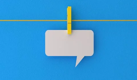 Rope and speech bubble Stock Illustration