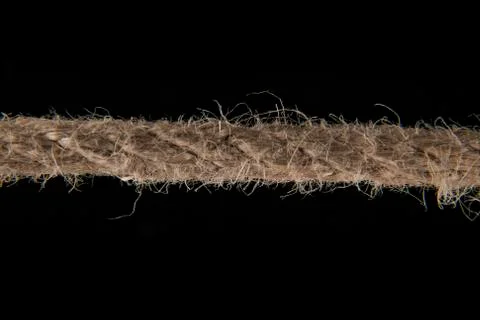 Rope on a black background Stock Photos