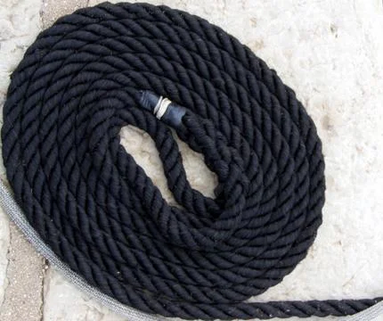 Rope for boat docking Stock Photos