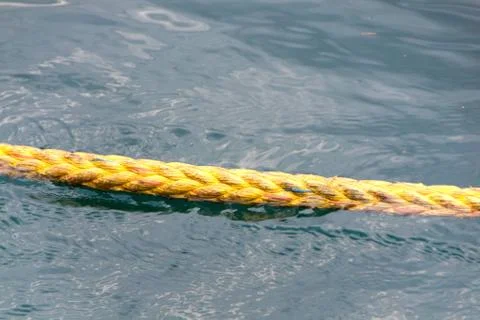 Rope for boat docking Stock Photos
