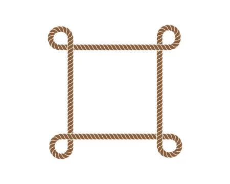 Rope border vector illustration design Stock Illustration