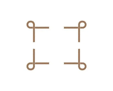 Rope border vector illustration design Stock Illustration