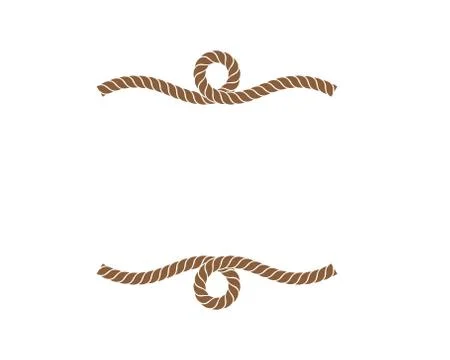 Rope border vector illustration design Stock Illustration