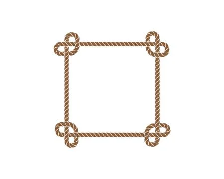 Rope border vector illustration design Stock Illustration