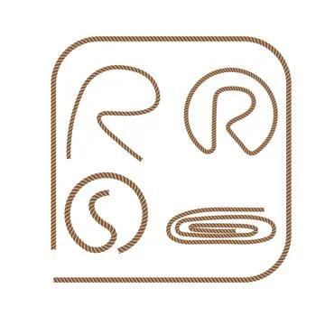 Rope border vector illustration design Stock Illustration