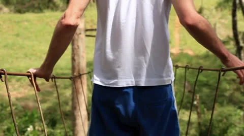 Rope Bridge Stock Footage 24865769