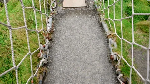 Rope bridge Stock Footage 42520287