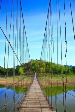 Rope bridge Stock Photos