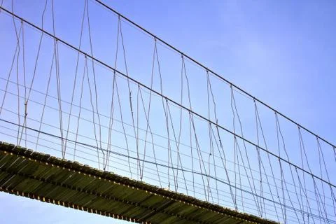 Rope bridge 스톡 사진