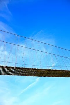 Rope bridge Foto stock