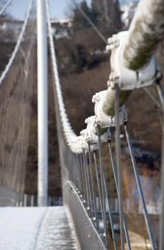 Rope bridge Foto stock