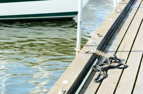 Rope on bridge Stock Photos