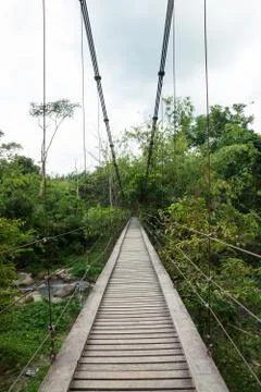 Rope bridge Stock Photos