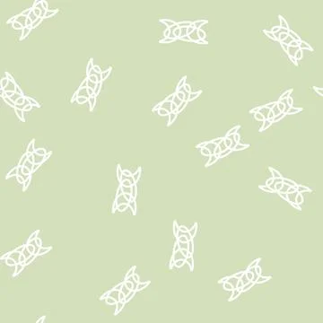 Rope chain line vector seamless pattern 스톡 일러스트