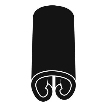 Rope cinnamon icon simple . Spice stick Stock-Illustration