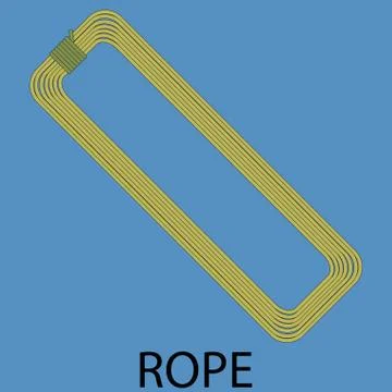 Rope climbing icon Stock Illustration